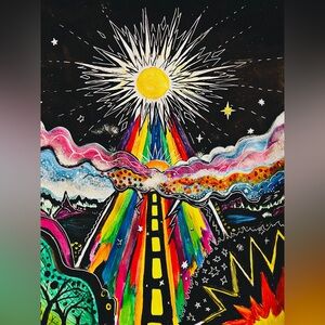 Hope Punk Original Gouache and Ink Print (8x10 inch)